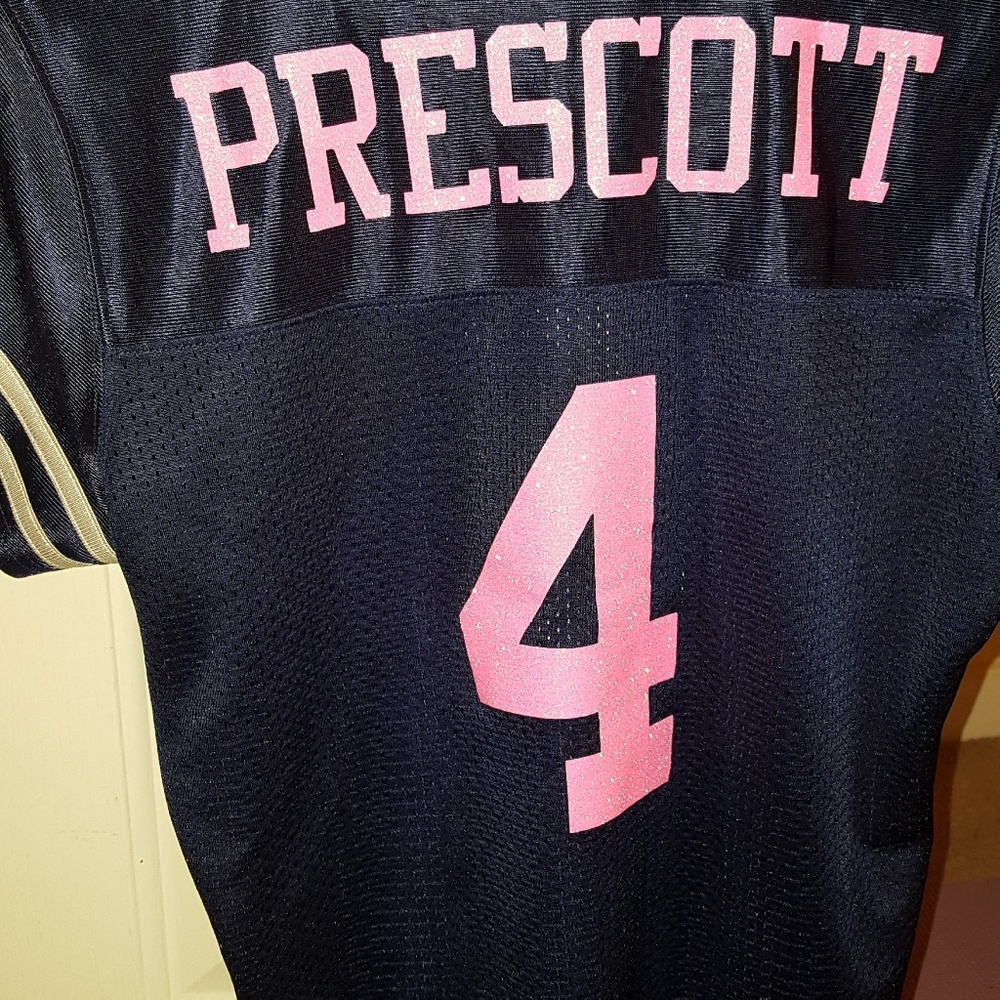 Prescott blue with pink star jersey