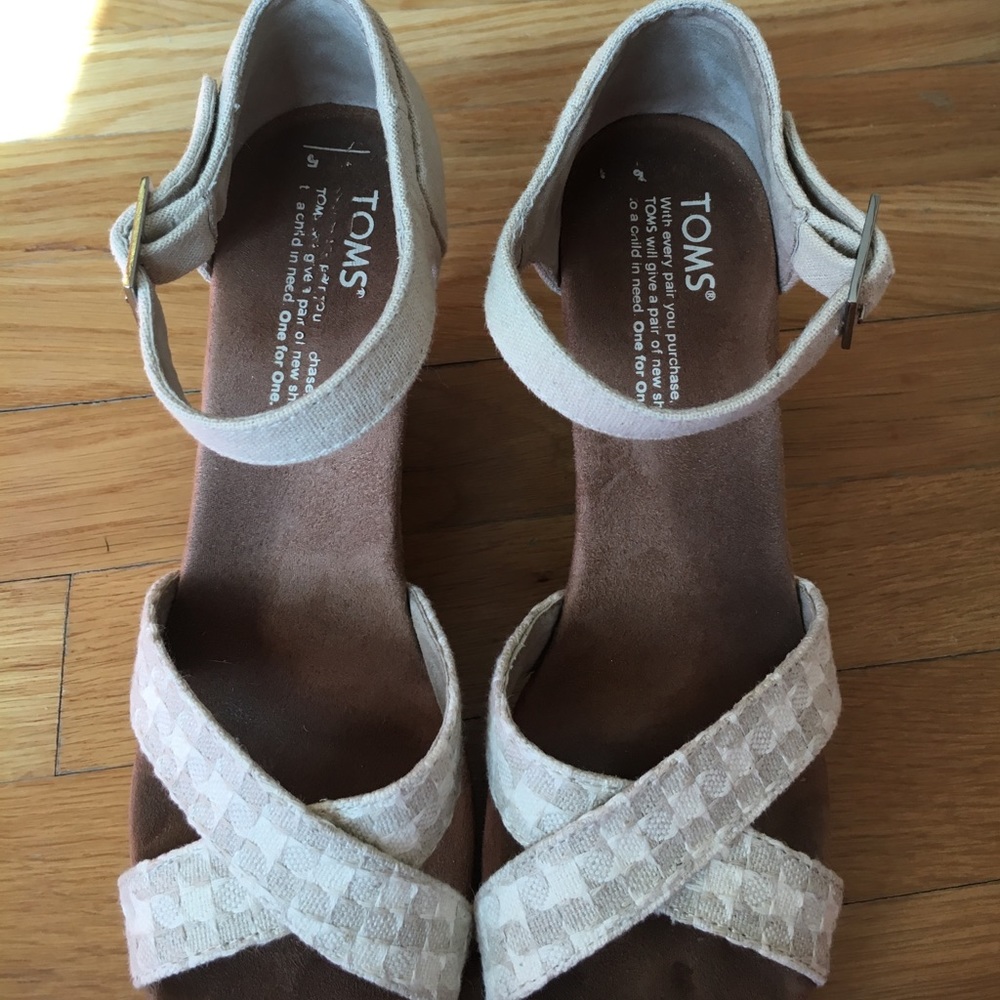 Toms Strappy Wedges
