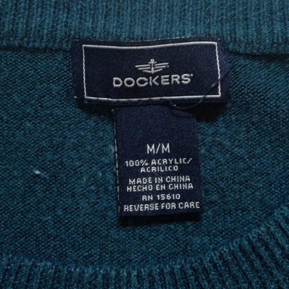 Dockers teal sweater - Picture 4 of 4