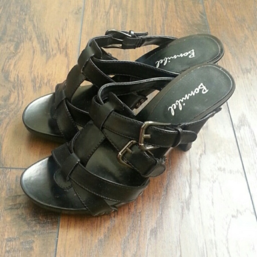 Black sexy sandals