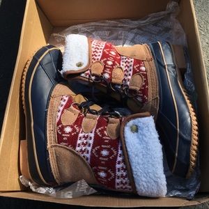 Khombu maya red/blue snow boots