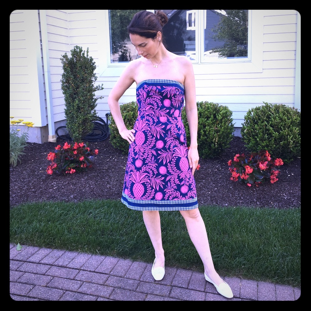 Vintage Lilly Pulitzer Strapless Dress