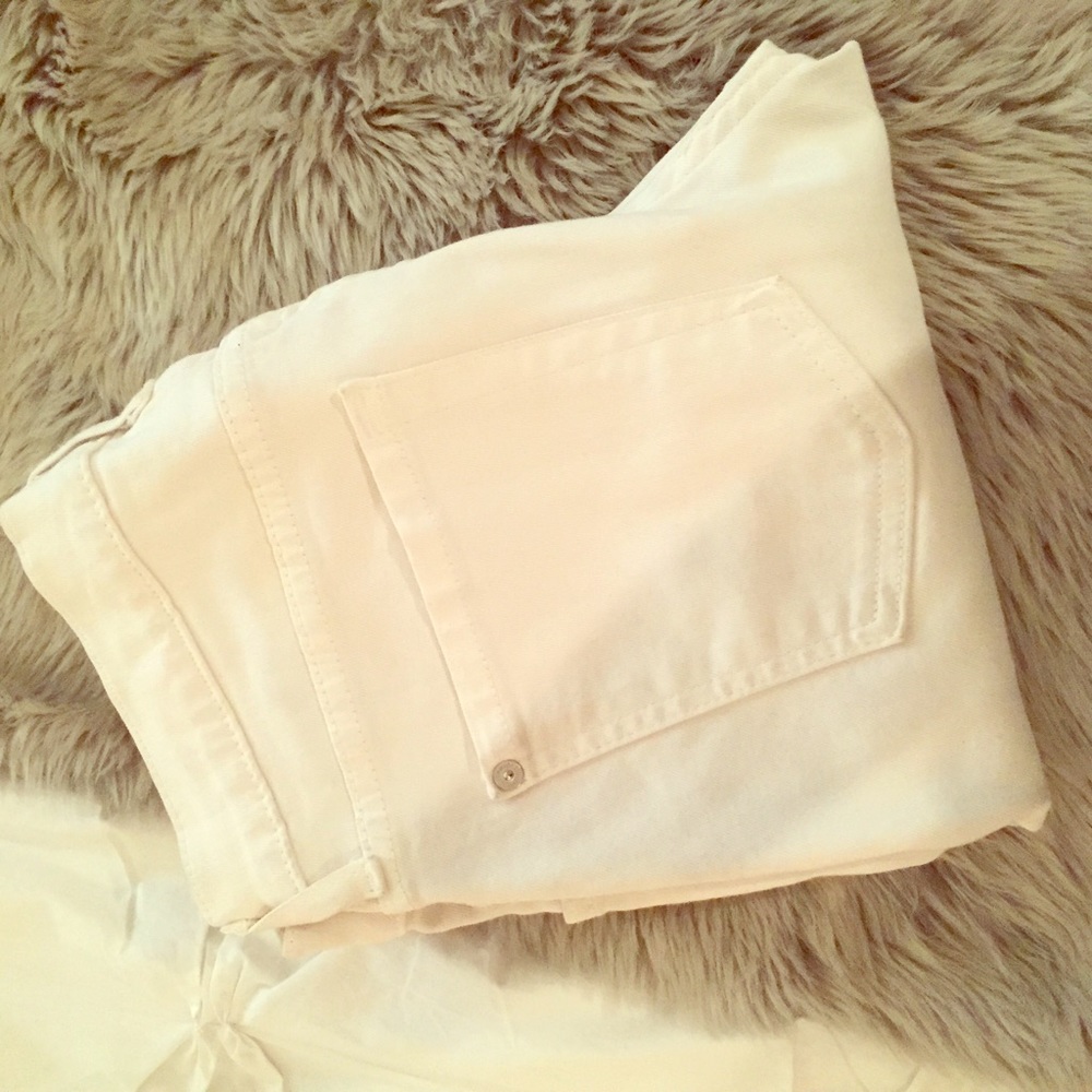 7 for all Mankind Skinny White Jeans