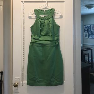 Green David's Bridal bridesmaid dress