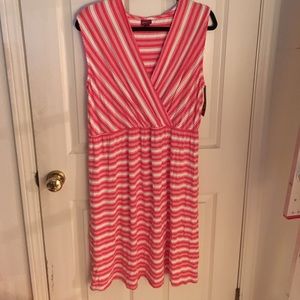 Merona stripe sleeveless dress size XL NWT