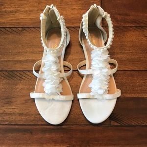 Girls off-white sandals