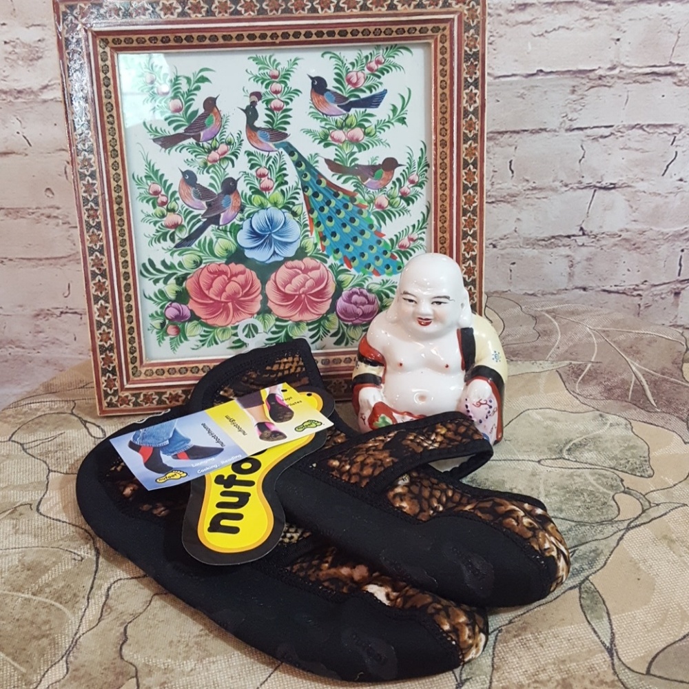 Nufoot Slippers/Pilates 🚫Slip  SzL 8.5>UP