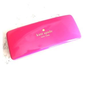 Kate Spade eyeglass case with polishing cloth