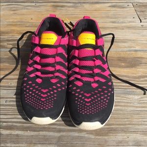 Nike pink and black sneakers