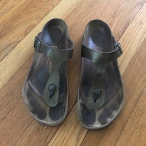 Birkenstock Gizah brown metallic