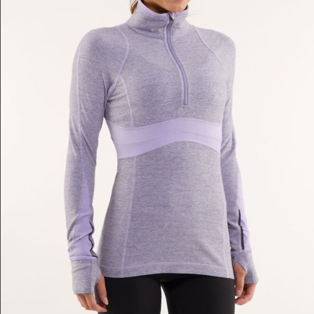Lululemon Full Tilt pullover Lilac / Wee Stripe
