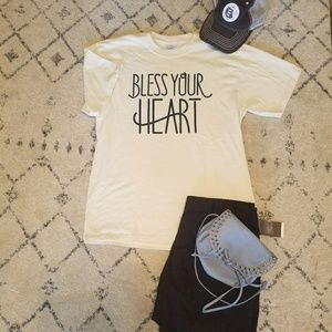 Bless Your Heart Tee Shirt size medium NWOT