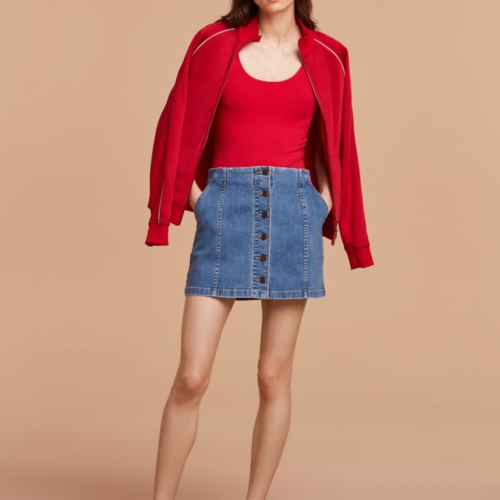 Wilfred Free ahrens denim skirt