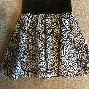 Black and white skirt