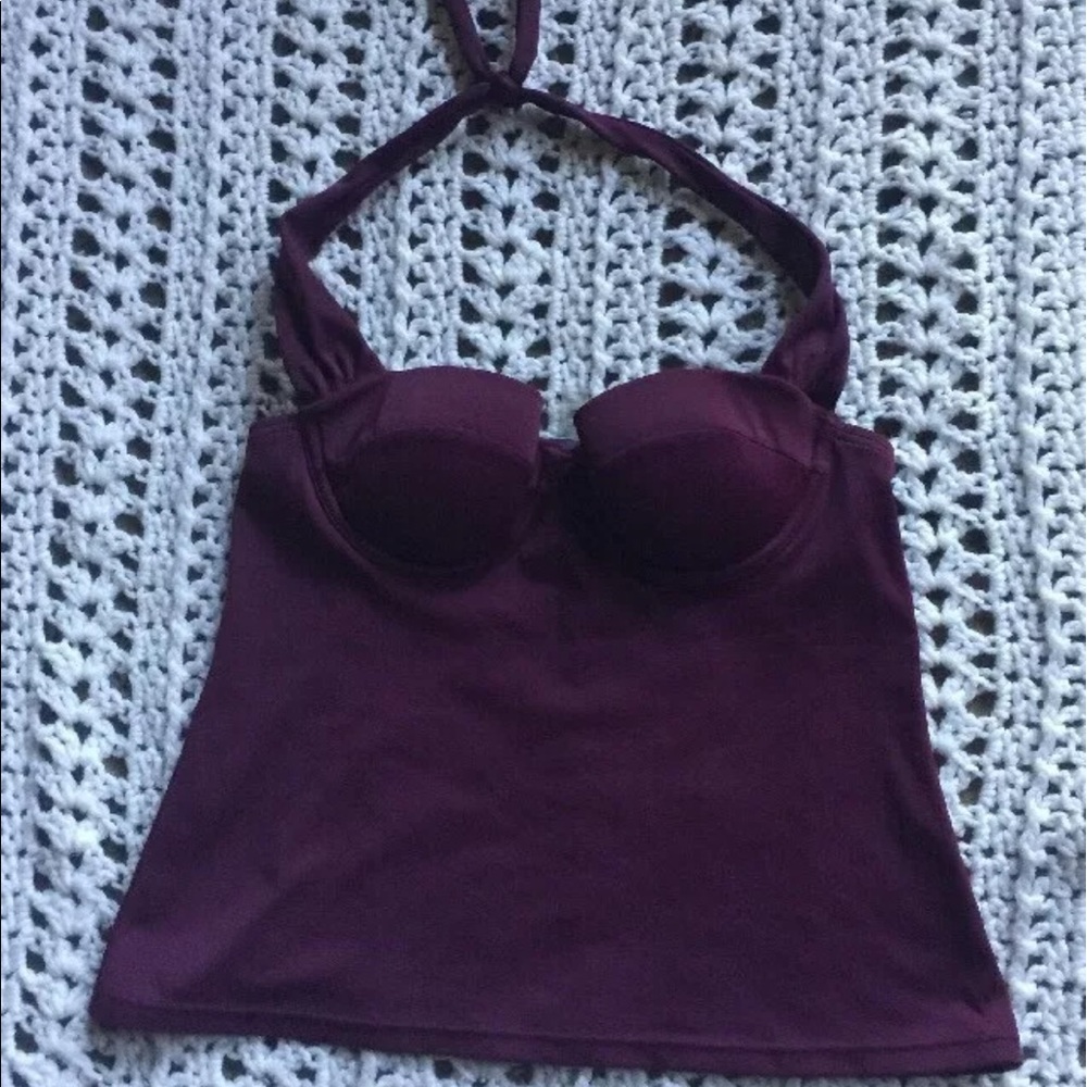 VICTORIA'S SECRET Swim Suit Top in Plum Purple 32A