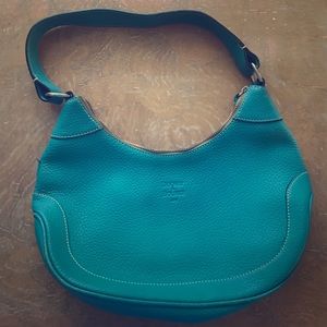 Dooney & Bourke turquoise leather shoulder bag