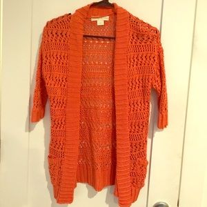Orange cardigan