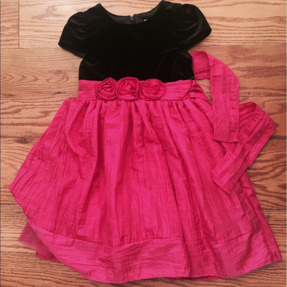 Party Dress, Black and Pink