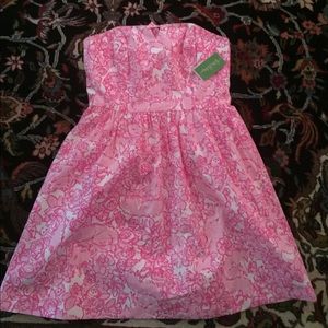 NWT Lilly Pulitzer strapless sun dress! Sz 10 💗🎀