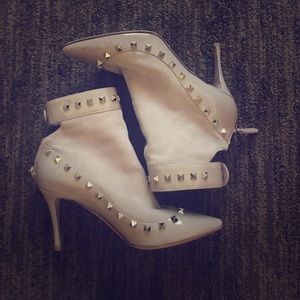 Valentino studded bootie in blush
