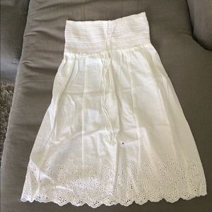 White beach cover up