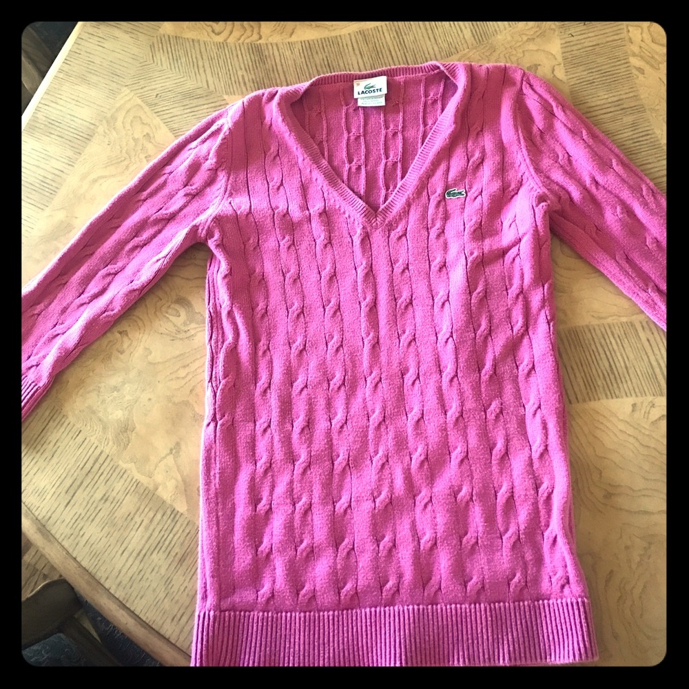 Lacoste Cable knit sweater!