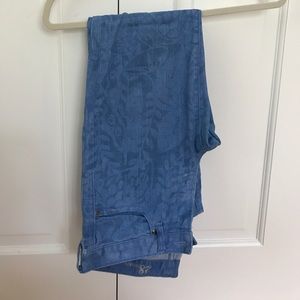 J crew patterned toothpick jeans