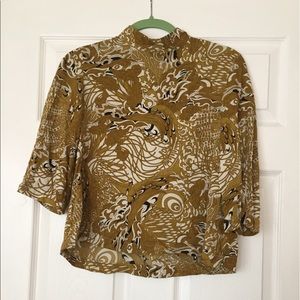 Cropped Patterned Shirt