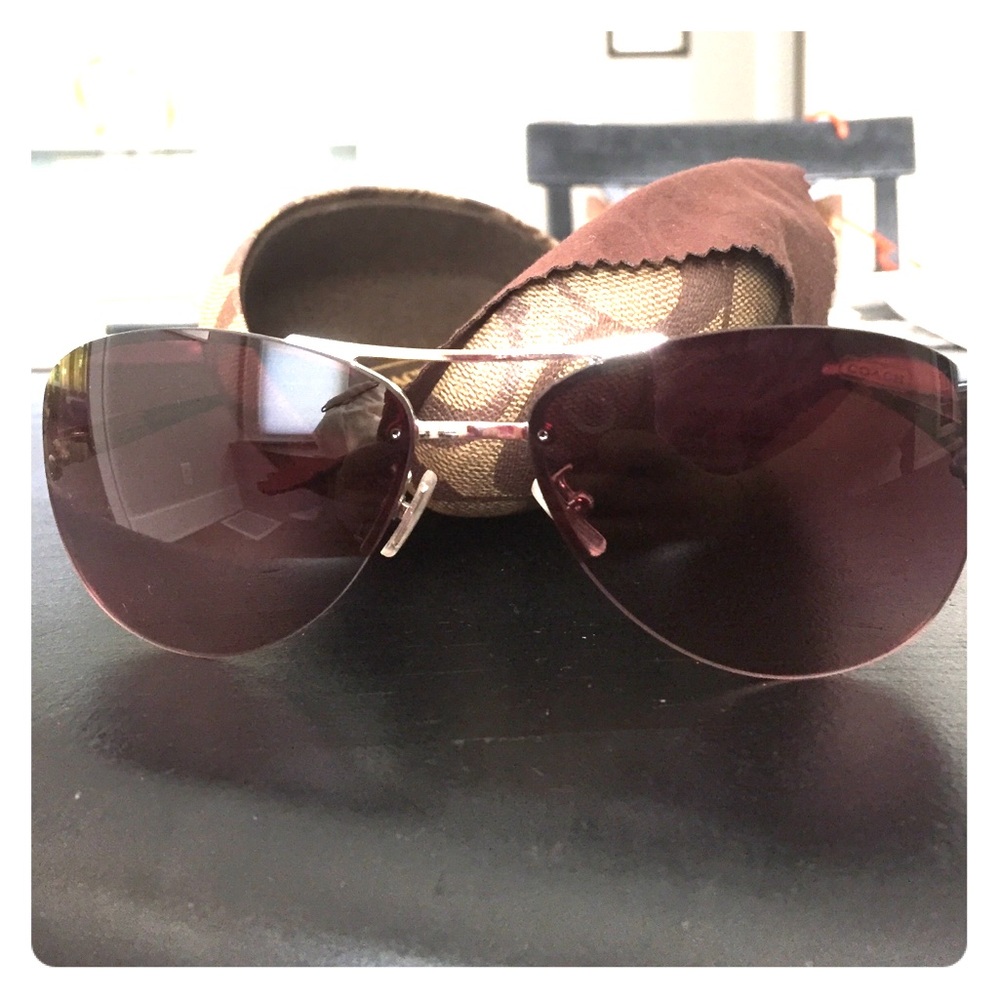 NWOT Coach Jasmine Sunglasses Rose Gradient