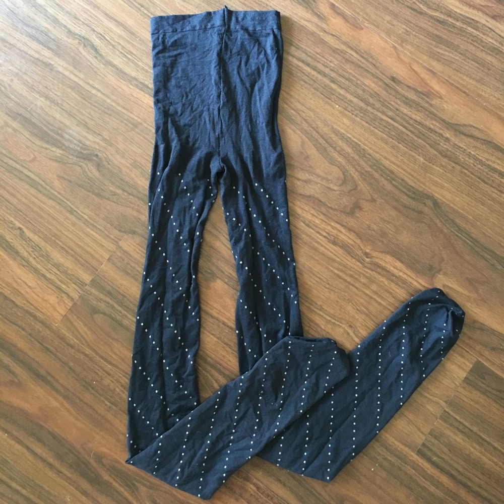 Gap Navy Polka Dot Tights