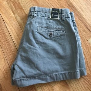 Gray J Crew Chino Shorts
