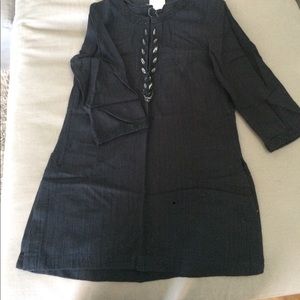 Black beach cover up/Tunic