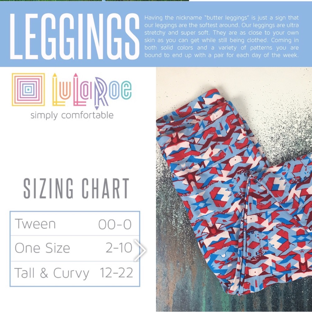 Lularoe one size leggings 2016 Americana rare