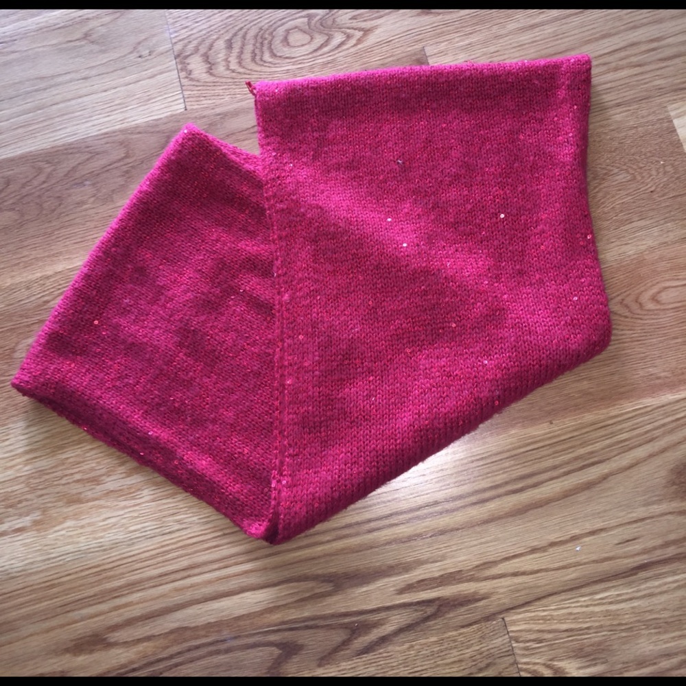 Red Sparkly infinity scarf