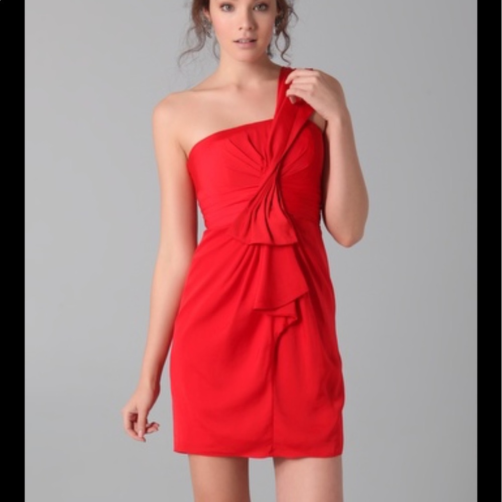 BCBG maxazria red cocktail dress