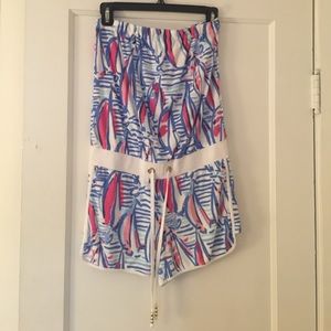Lilly Pulitzer Red Right Return Romper, Size S
