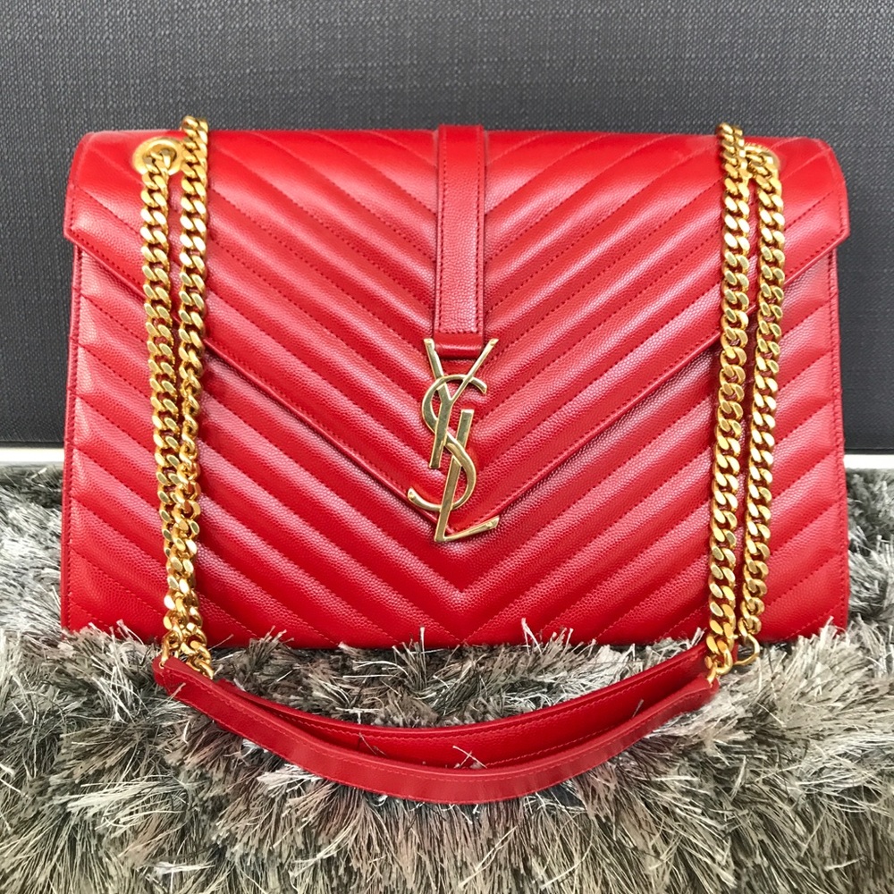 SAINT LAURENT LARGE MONOGRAM BAG