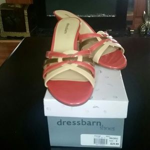 Dressbarn coral  sandals