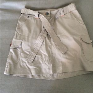 Tan golf skirt