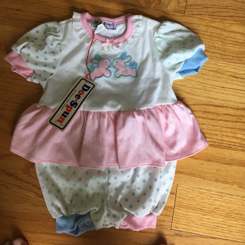 Doe-spun onesie