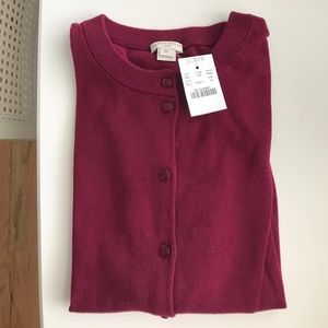 J Crew Maroon Cardigan