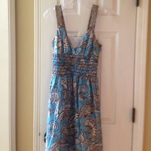 Trina Turk  lined silk dress.