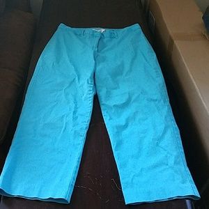 Ladies light blue capri trousers