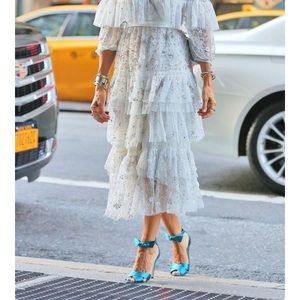 NEW French connection shoes blue and silver