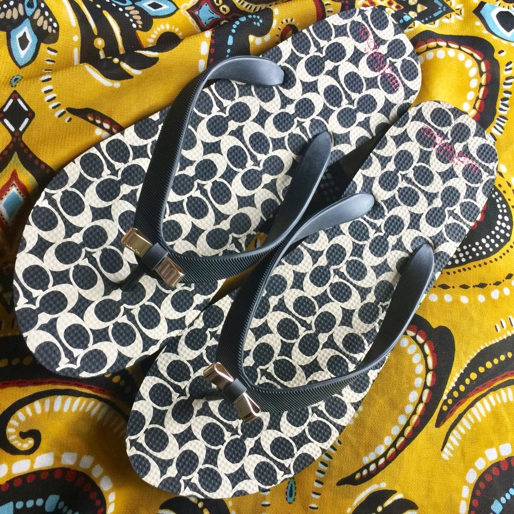 Coach flip flops