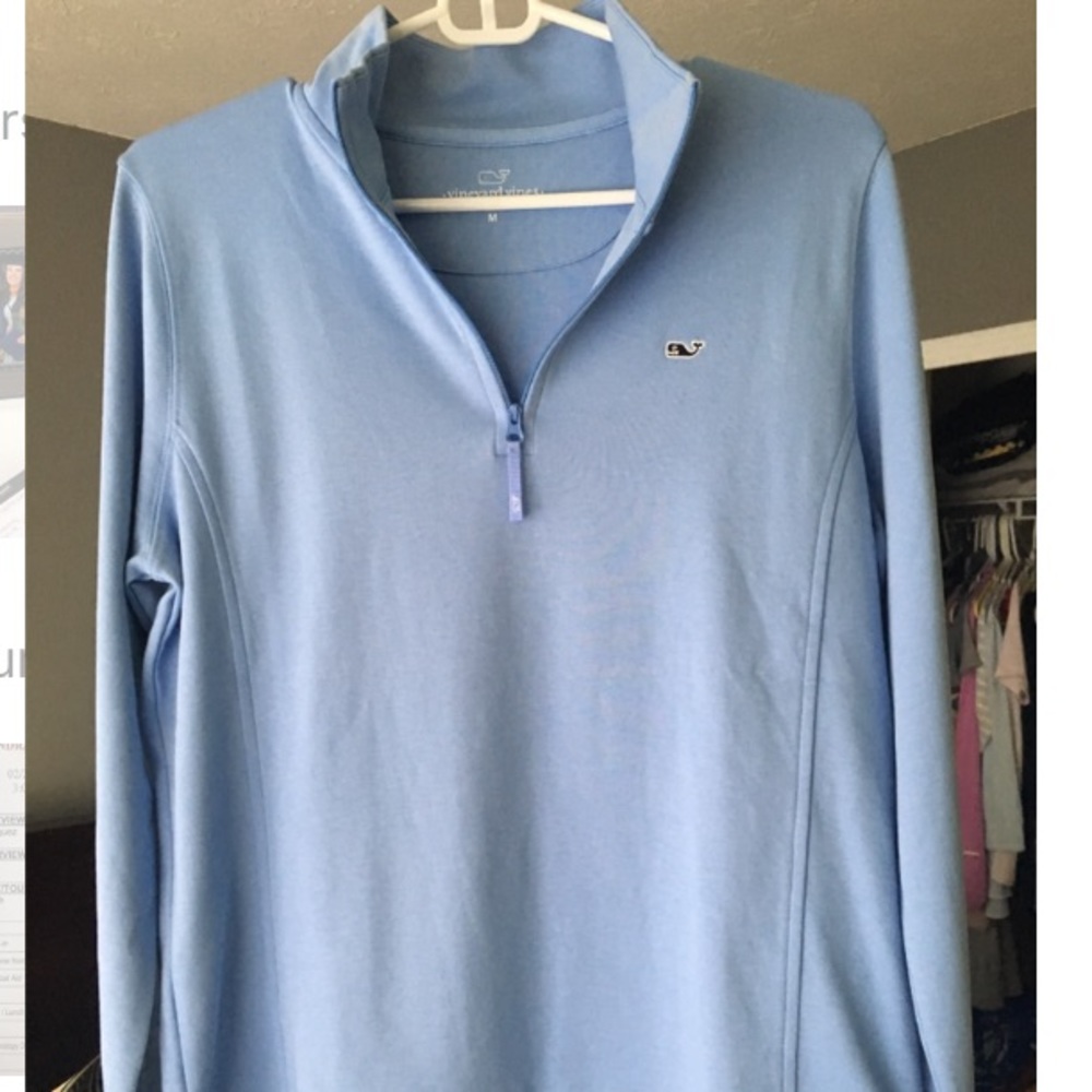 Vineyard Vines Light Blue 1/4 Zip NWOT