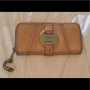 Fossil Fifty-Four tan wallet