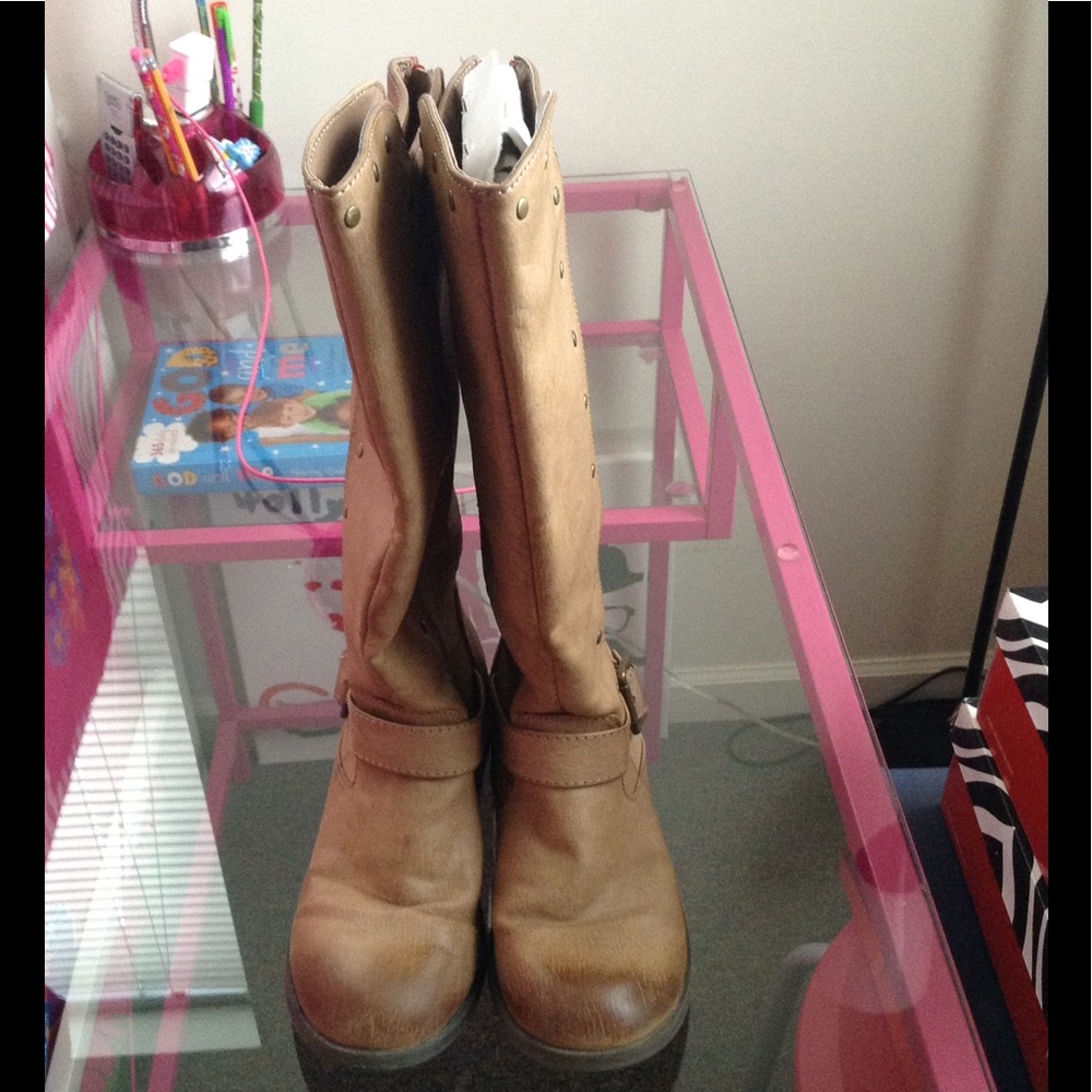 Steve Madden leather riding boots sz 3