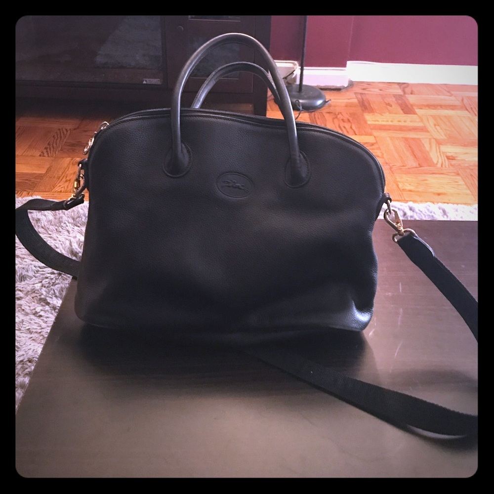 Black longchamp cross body