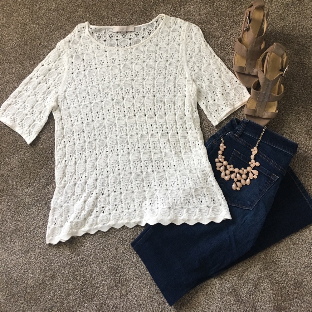 LOFT Ivory Top